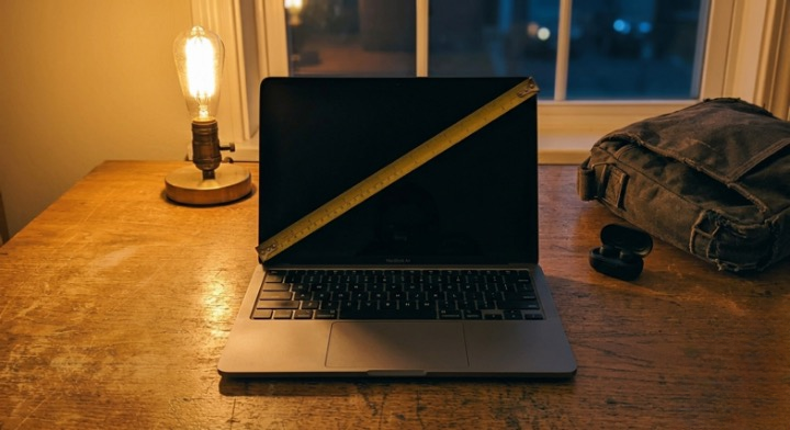 14 pouces en cm : dimensions d'un PC portable | Bagdall Image