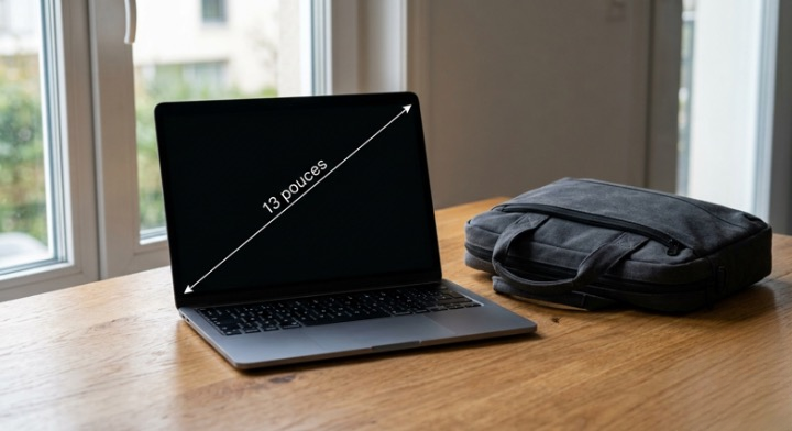 13 pouces en cm : dimensions d'un PC portable | Bagdall Image
