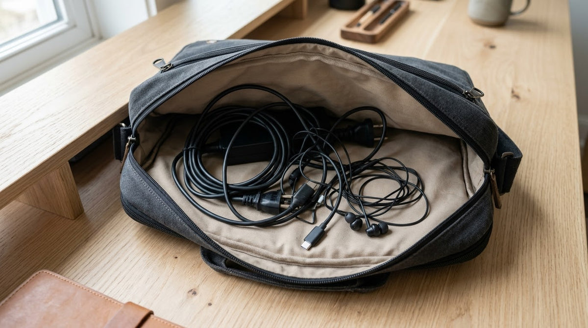 Pourquoi les câbles s'emmêlent-ils dans un sac ? Image