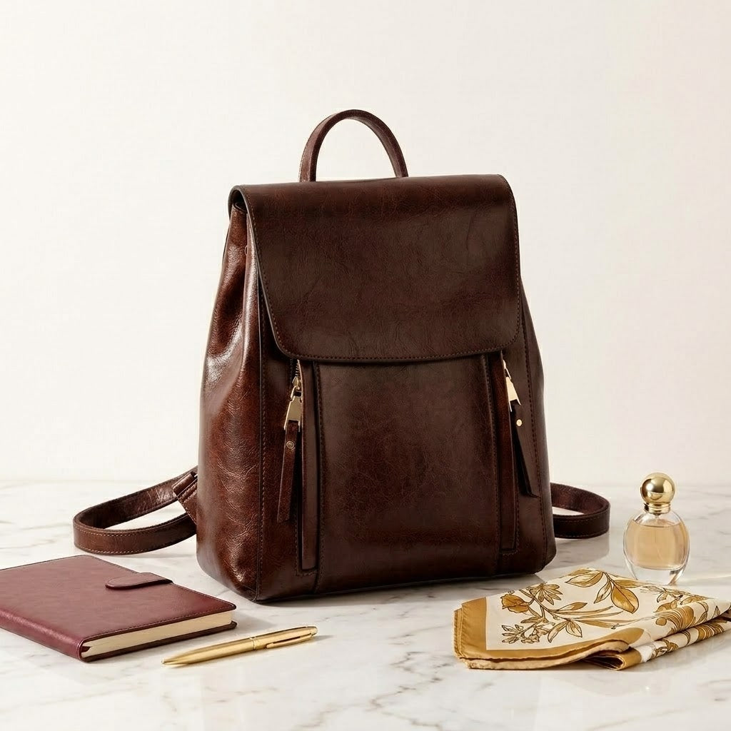Sac à Dos ordinateur Femme Cuir | Convertible Bandoulière