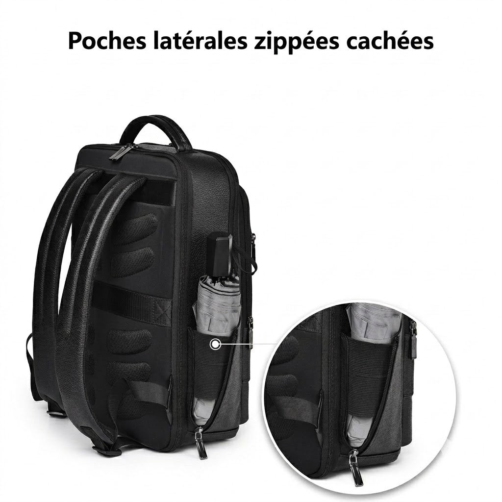 Sac à dos ordinateur 15.6 pouce - matière Cuir