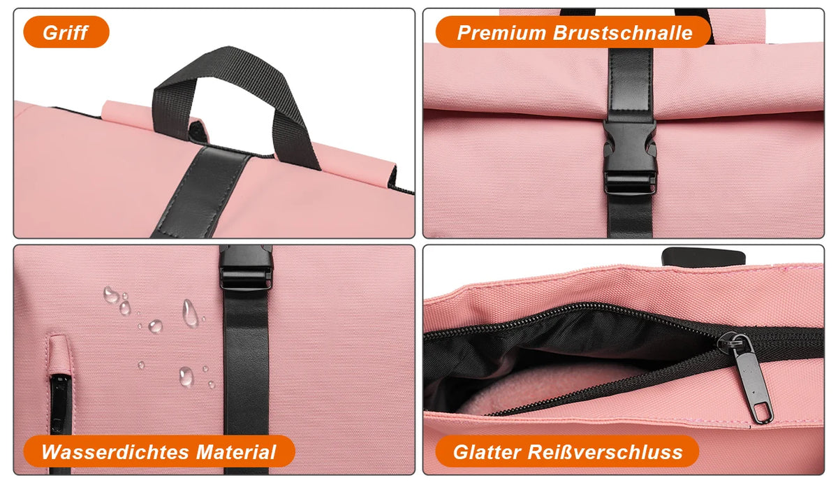 Sac à Dos Ordinateur Antivol 15,6 Pouces | Léger & Multi-Poches 22L