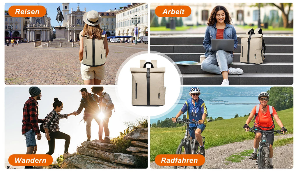 Sac à Dos Ordinateur Antivol 15,6 Pouces | Léger & Multi-Poches 22L