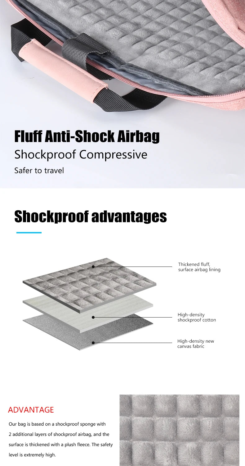 Laptop Bag case 13.3 14 15.6 17.3 inch Waterproof Notebook Bag for Macbook Air Pro 13 15 Computer Shoulder Handbag Briefcase Bag