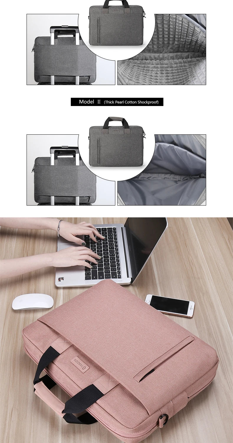 Laptop Bag case 13.3 14 15.6 17.3 inch Waterproof Notebook Bag for Macbook Air Pro 13 15 Computer Shoulder Handbag Briefcase Bag