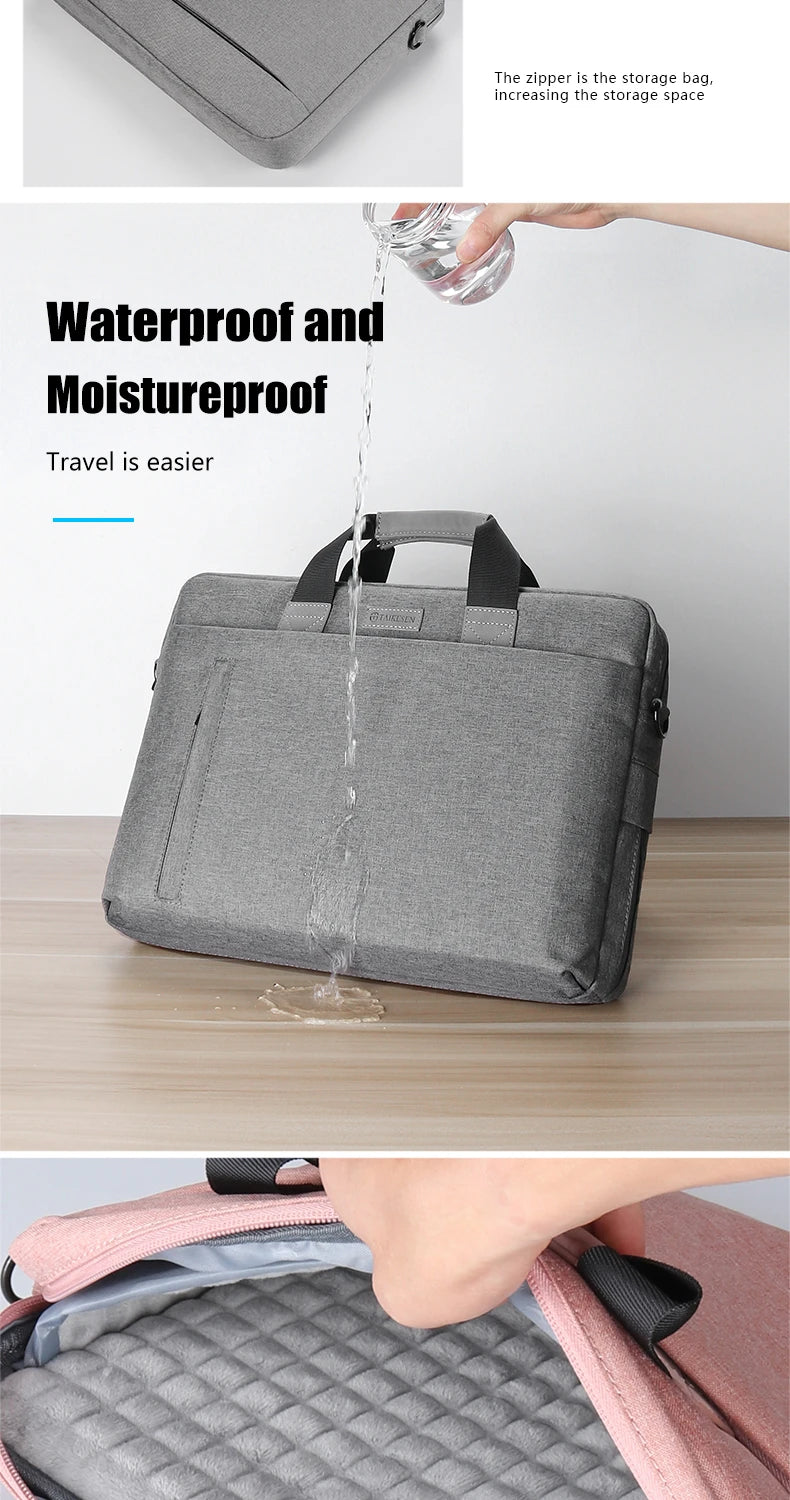 Laptop Bag case 13.3 14 15.6 17.3 inch Waterproof Notebook Bag for Macbook Air Pro 13 15 Computer Shoulder Handbag Briefcase Bag