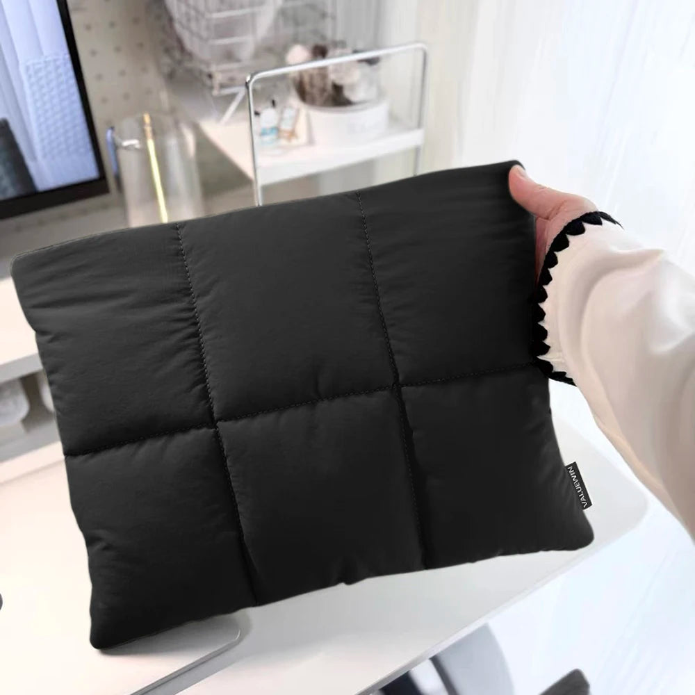 Comfyable Puffy Laptop Bag 13 14 15 Inch, For MacBook Air Xiaomi HP Shorkproof Resistant Ultra Light Fluffy Notebook Sleeve Case