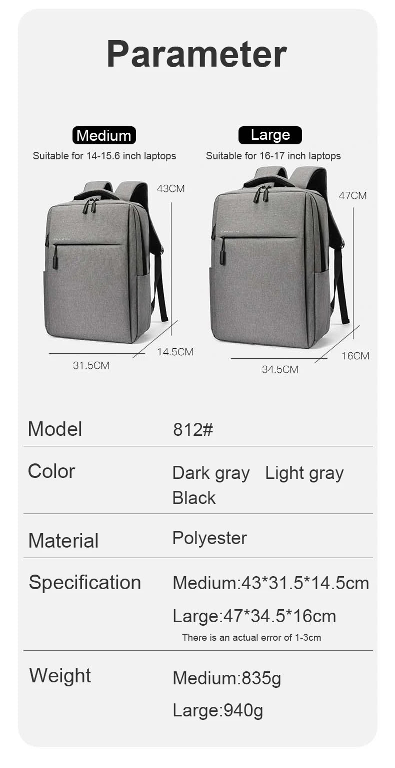 Sac à dos ordinateur grande capacite –  matière Nylon imperméable