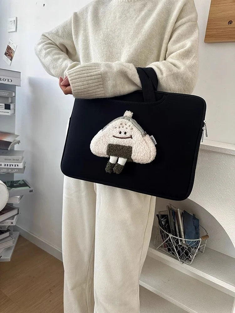 Cute Shockproof Laptop Sleeve Case Bag For Macbook Air Pro13 14 15 16 Ipad Pro11 12.9 Inch Samsung Tablet Pouch Laptop Bag Women