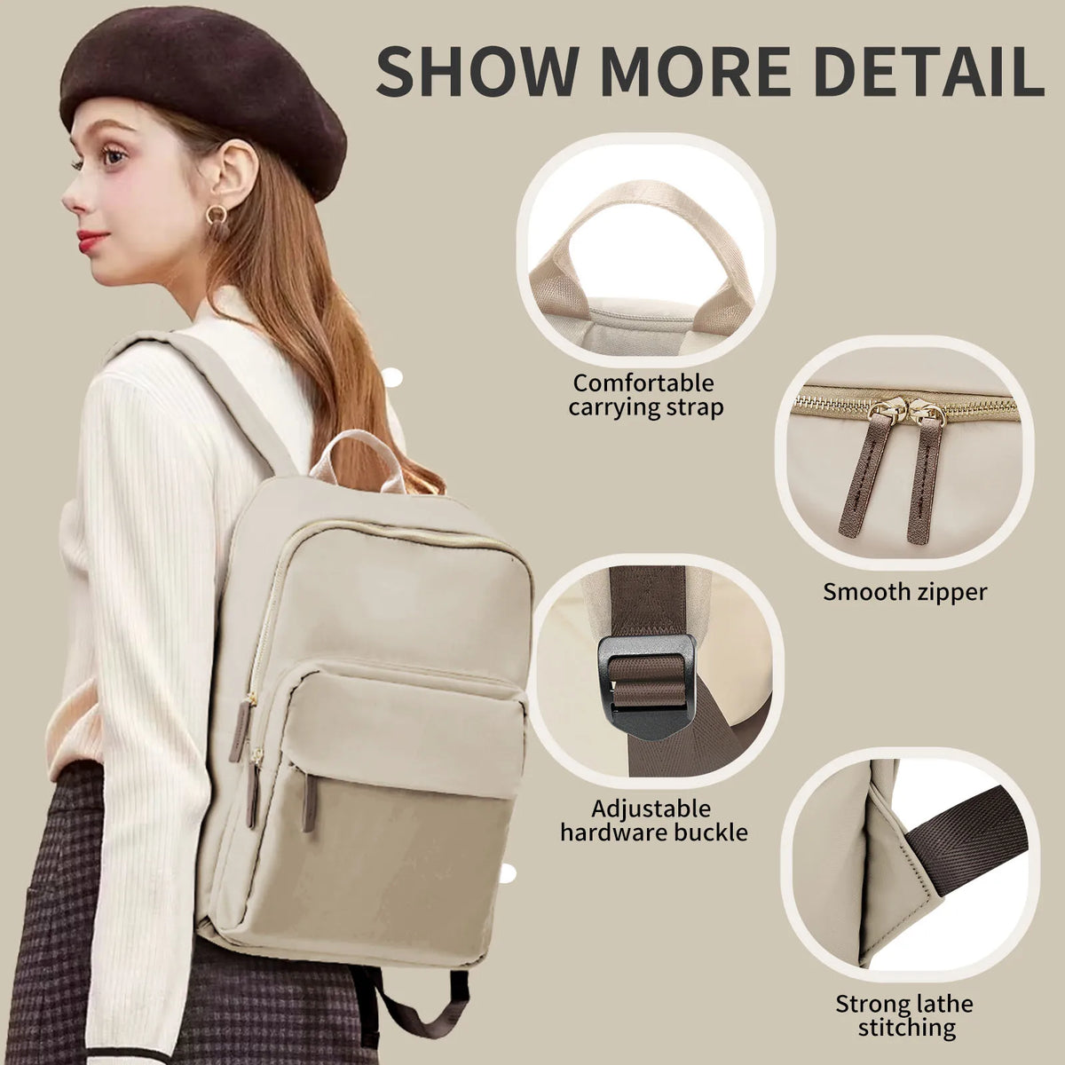 Sac à Dos Ordinateur Femme | Grande Capacité