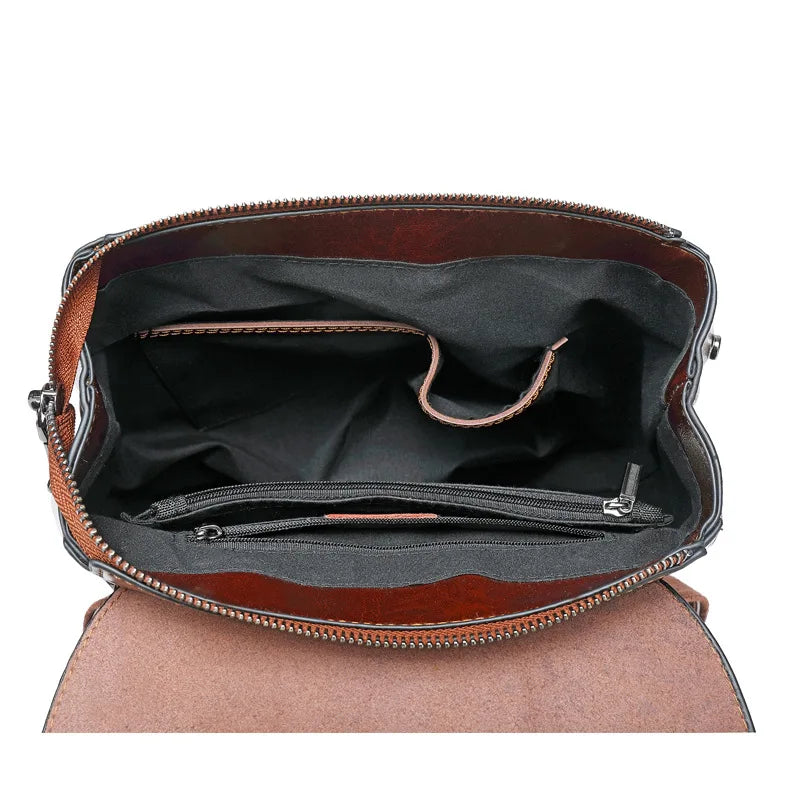 Sac à Dos ordinateur Femme Cuir Véritable | Convertible Bandoulière