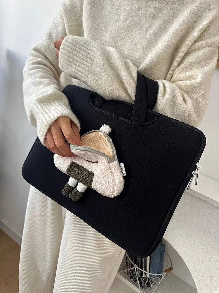 Cute Shockproof Laptop Sleeve Case Bag For Macbook Air Pro13 14 15 16 Ipad Pro11 12.9 Inch Samsung Tablet Pouch Laptop Bag Women