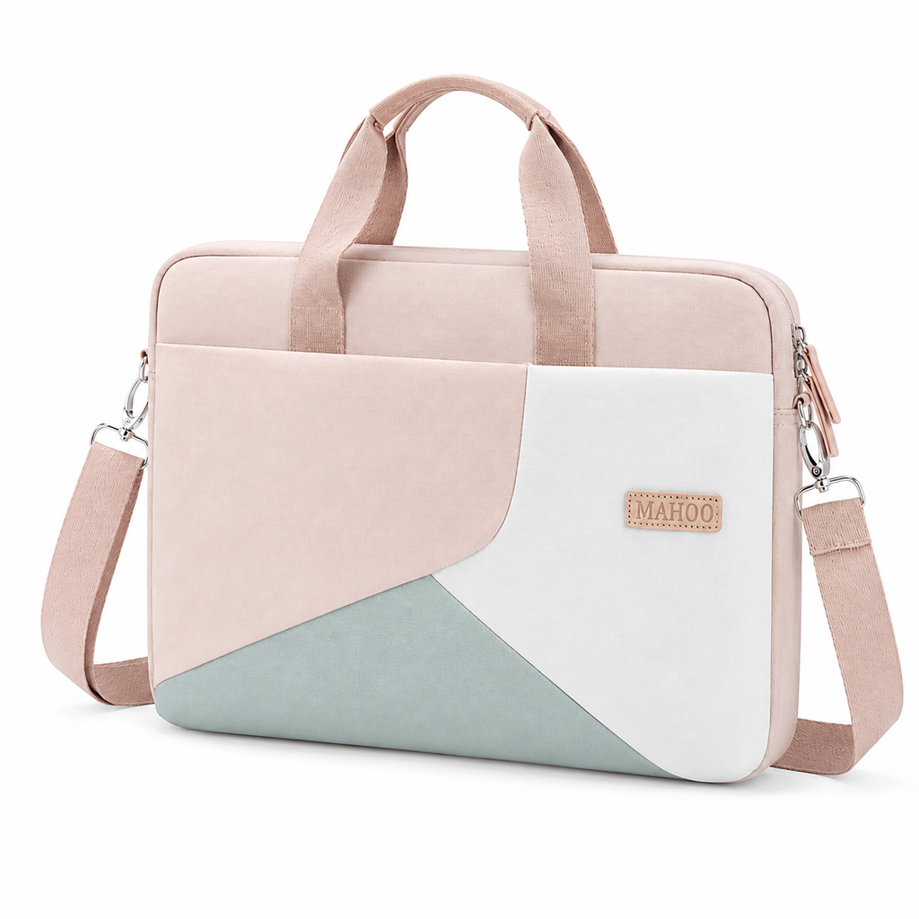 Sacoche ordinateur femme 15,6 pouces – Housse fine avec poignée, style sobre