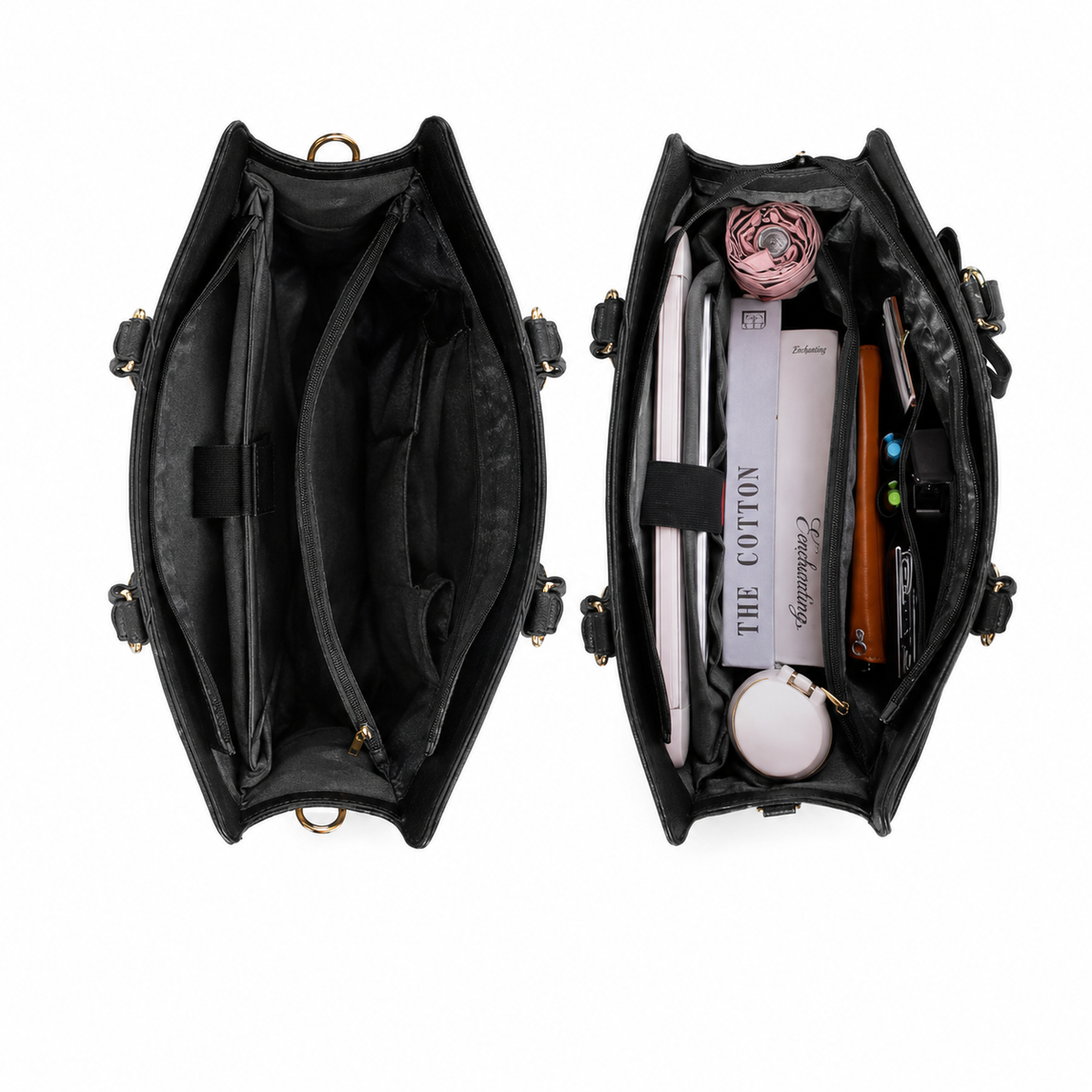 Sac ordinateur femme 15,6 pouces – Cabas professionnel déperlant en similicuir