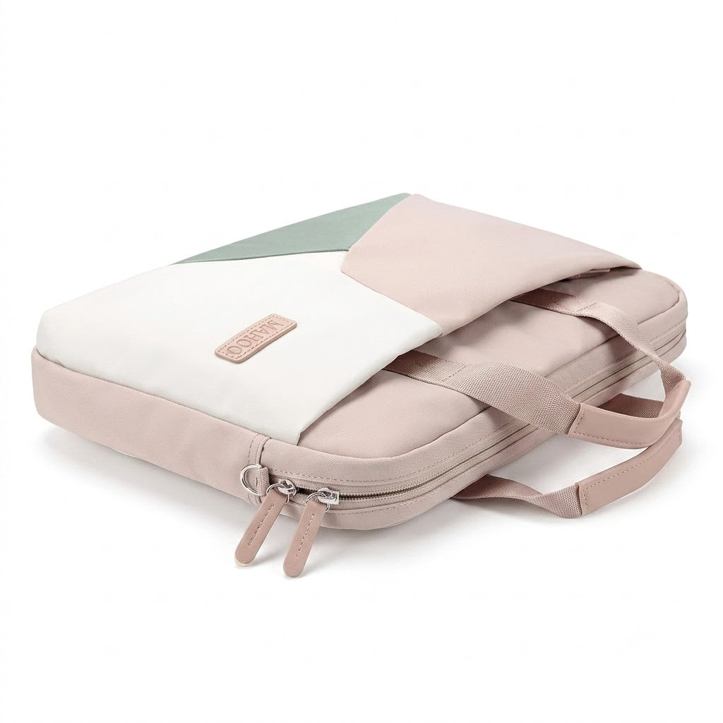 Sacoche ordinateur femme 15,6 pouces – Housse fine avec poignée, style sobre
